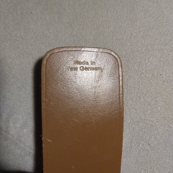 Leather Mountie RCMP book mark made in West Germany - Picture 9 of 13